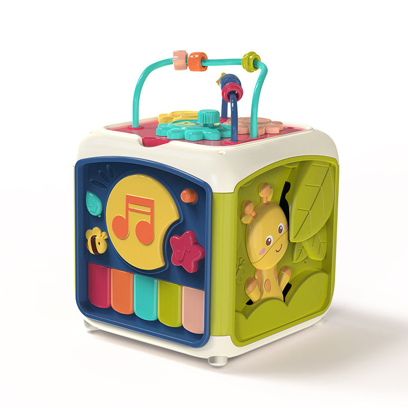 Discovery Cube - Cubo de Actividades para Bebés y Niños, Juguete Educativo 7 en 1 con música