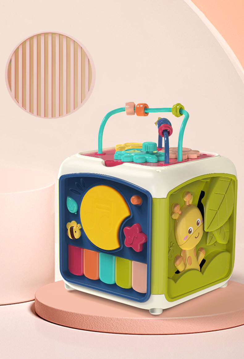 Discovery Cube - Cubo de Actividades para Bebés y Niños, Juguete Educativo 7 en 1 con música