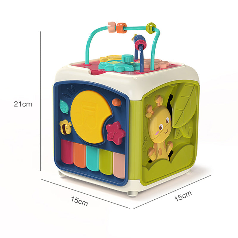 Discovery Cube - Cubo de Actividades para Bebés y Niños, Juguete Educativo 7 en 1 con música